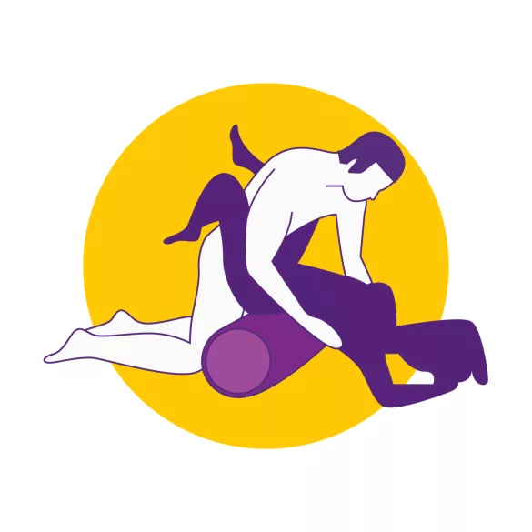 Desirel Magic Pillow - pernă sexuală gonflabilă - cilindrică (mov)