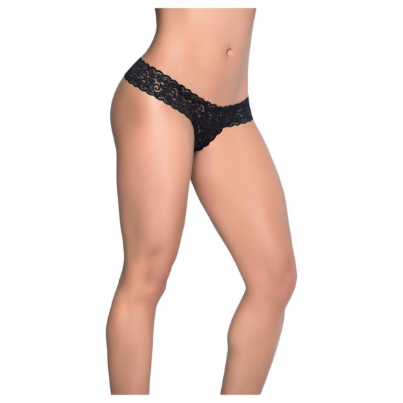 Mapalé - chilot tanga deschis (negru) - M