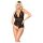 Mapalé - Body din dantelă deschis (negru) - M