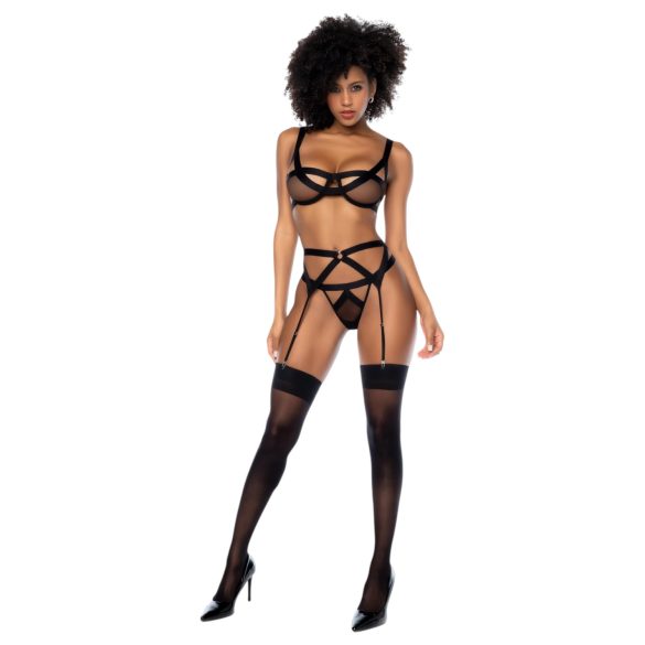 Mapalé - set lenjerie sexy (negru) - L/XL