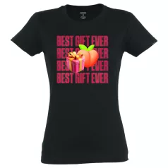 Best Gift Ever - tricou damă - bumbac - negru