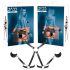 ZADO - set bondage piele, negru, reglabil și seducător