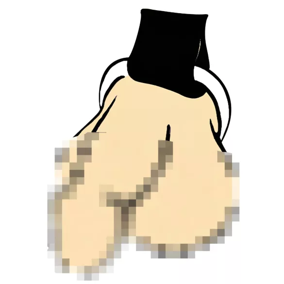 ZADO - ham de corp bărbați piele - negru S-L