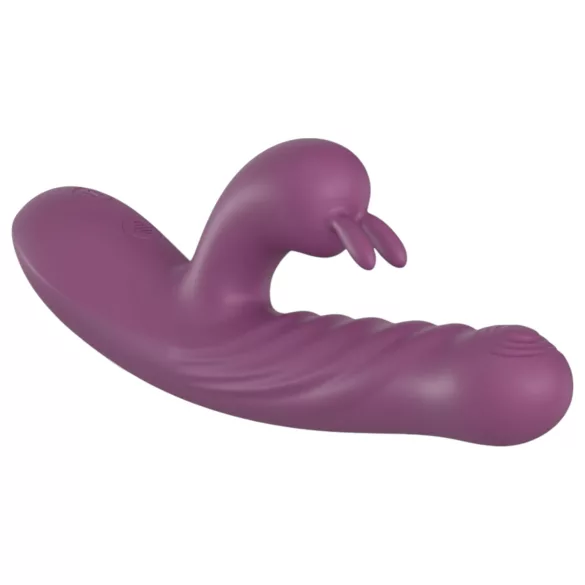 Funny Me Rabbit Bunny - vibrator cu braț stimulare clitoris, reîncărcabil, mov