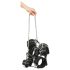 ZADO - Set complet de bondage cu cătușe din piele (negru)