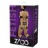 ZADO - Set complet de bondage cu cătușe din piele (negru)