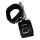 ZADO - cătușe din piele cu carabiner (negru)
