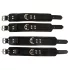 ZADO - set de restrângere pentru pat - piele neagră