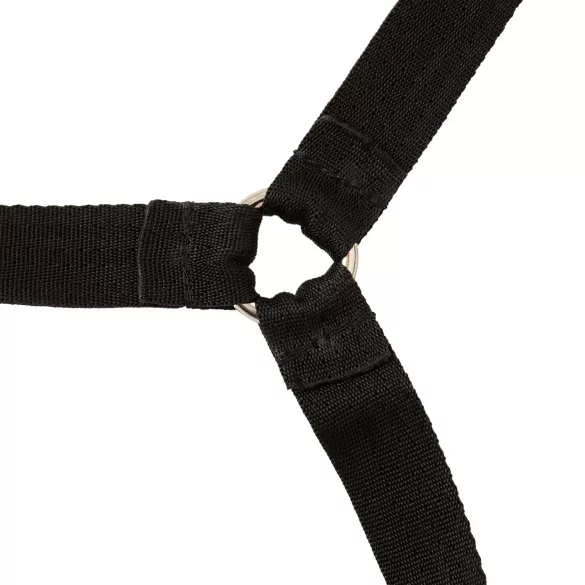 ZADO - set de restrângere pentru pat - piele neagră