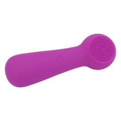   FaceClean - dispozitiv de masaj facial cu baterie, rezistent la apa (violet)