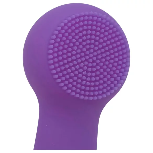 FaceClean - dispozitiv de masaj facial reîncărcabil, rezistent la apă (mov)