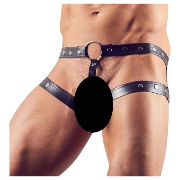 Svenjoyment - ham cu inel pentru penis - negru - M/L