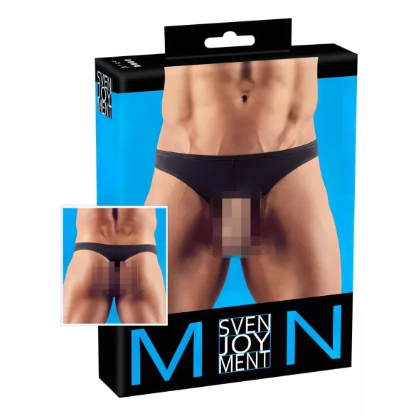 Svenjoyment - Tanga Showmaster pentru bărbați (negru) - M