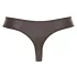 Svenjoyment - tanga bărbați lucioasă cu fermoar și strasuri - negru - XL