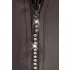 Svenjoyment - tanga bărbați lucioasă cu fermoar și strasuri - negru - 2XL