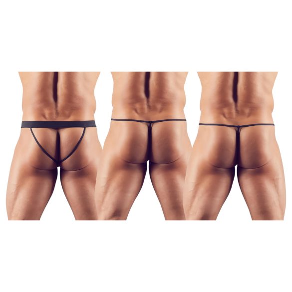 Svenjoyment - set tanga bărbați - negru (3 piese) S-L