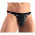 Svenjoyment - tanga bărbătească cu strasuri (negru)