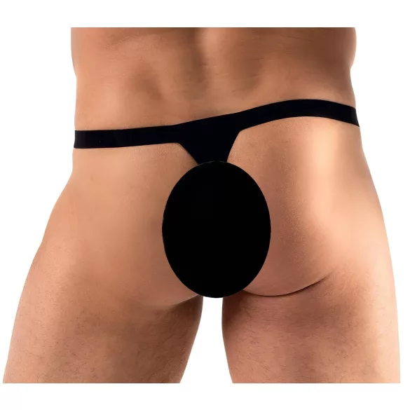Svenjoyment - tanga bărbați cu strasuri - negru