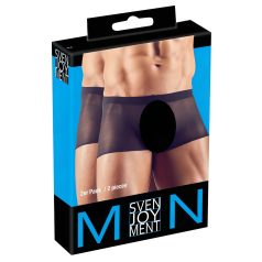   Svenjoyment - set boxeri transparenți - negru - 2 piese - S-L