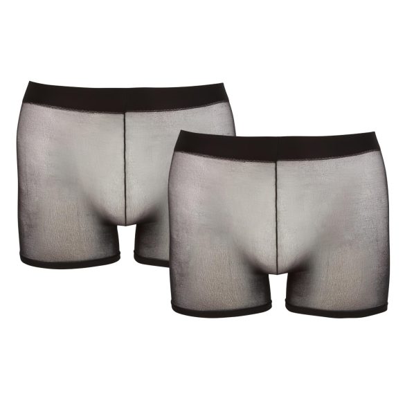 Svenjoyment - set boxer transparent - negru (2 piese) S-L