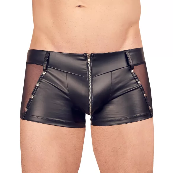 Svenjoyment - boxer bărbați lucios - negru - M