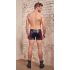 NEK - boxer cu fermoar și inserții roșii (negru) - M