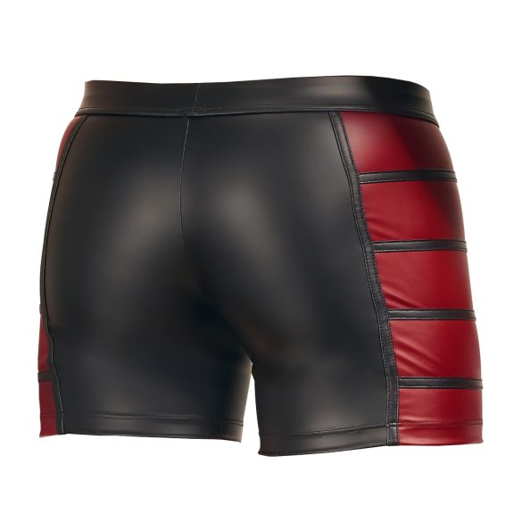NEK - boxer cu fermoar și inserții roșii (negru) - XL