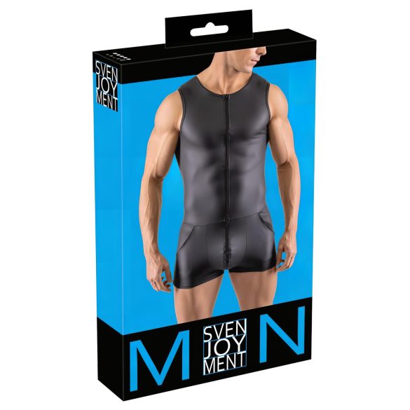 Salopetă scurtă bărbătească fără mâneci Svenjoyment (neagră) - XL
