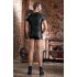 NEK - tricou bărbătesc cu efect mat, cu mâneci scurte (negru) - 2XL