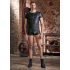 NEK - tricou bărbătesc cu efect mat, cu mâneci scurte (negru) - 2XL