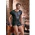 NEK - tricou bărbătesc cu efect mat, cu mâneci scurte (negru) - 2XL