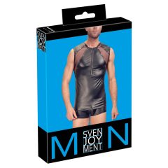 Svenjoyment - bluza de bărbați cu fermoar (neagră)