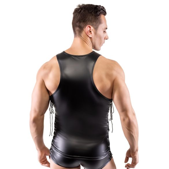 Svenjoyment - top masculin mat cu șnur lateral (negru) - M