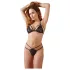 Cottelli - Set lenjerie deschis cu dantelă - negru - L