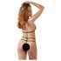 Cottelli - Set dantelă deschisă (negru) - XL