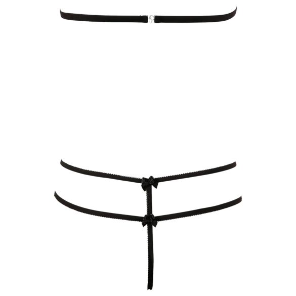 Cottelli - Set dantelă deschis (negru) - XL