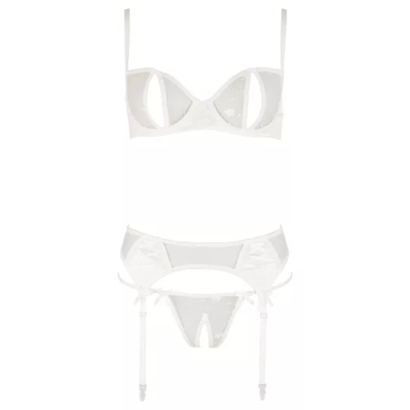 Abierta Fina - set lenjerie cu sutien - model provocator - negru