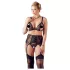 Cottelli Plus Size - Set lenjerie sexy dantelă - negru