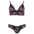 Cottelli - Set lenjerie sutien dantelă florală - mov - M