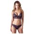 Cottelli - Set de sutien dantelat cu flori (mov) - L