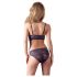 Cottelli - Set de sutien dantelat cu flori (mov) - L