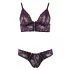Cottelli - Set lenjerie sutien dantelă florală - mov - L