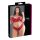 Set lenjerie Cottelli Plus Size din dantelă roșie, mărime mare.