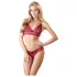 Cottelli - Set sutien erotic din dantelă - roșu - M