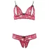 Cottelli - Set sutien erotic din dantelă - roșu - M