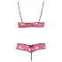 Cottelli - Set sutien erotic din dantelă - roșu - M