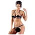 Cottelli - Set sutien cu inele metalice - negru
