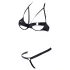 Cottelli - Set sutien cu inele metalice - negru
