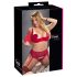 Cottelli Plus Size - set lenjerie erotică 2 piese reglabil - roșu