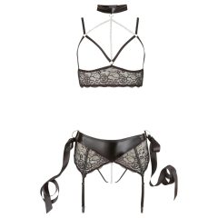 Cottelli Bondage - set lenjerie din dantelă (5 piese)